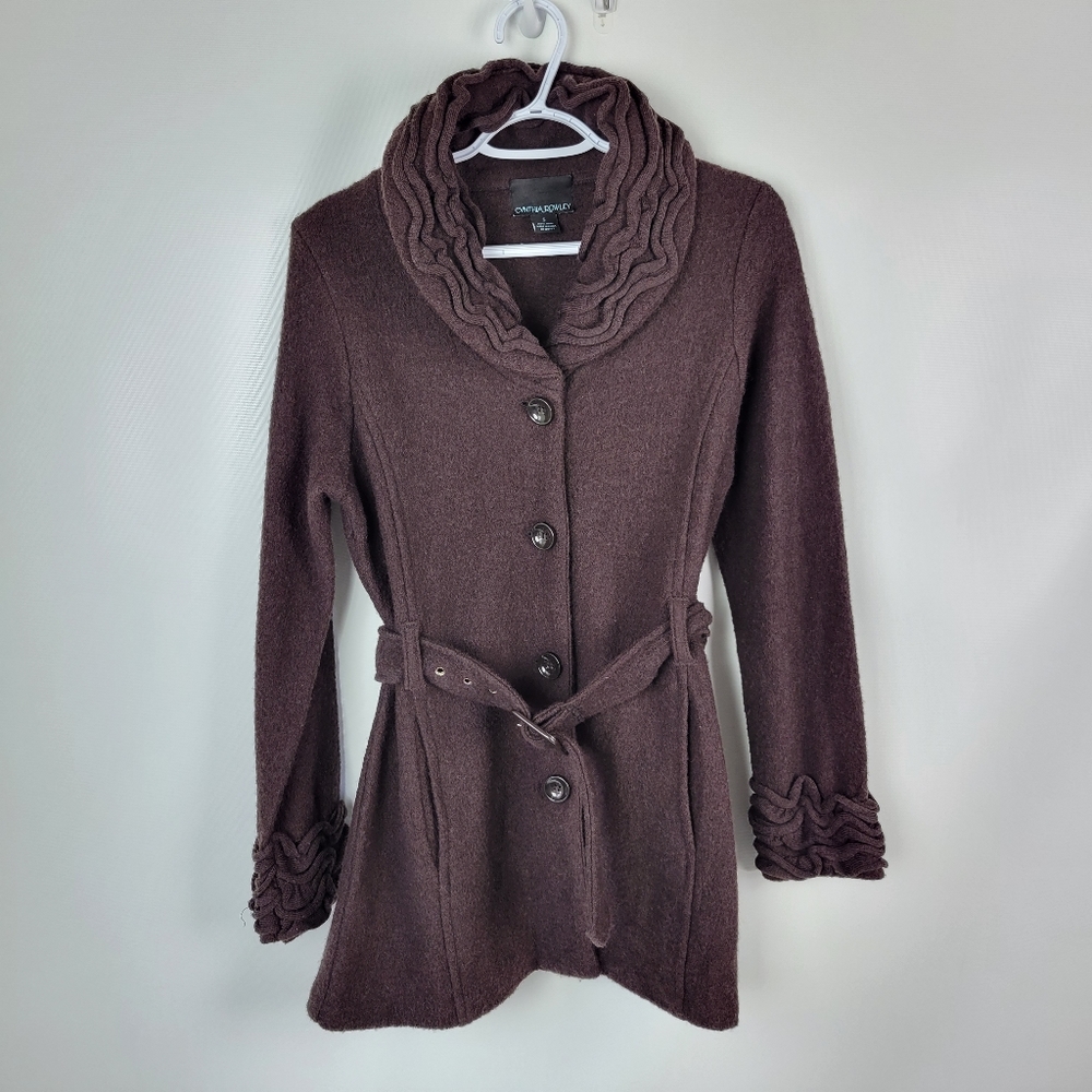 Cynthia Rowley 100% Wool Jacket Sz Small